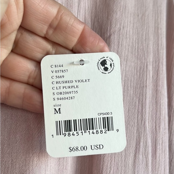 Free People Cassy Tunic Hushed Violet Fringe Mini Dress - Picture 10 of 12